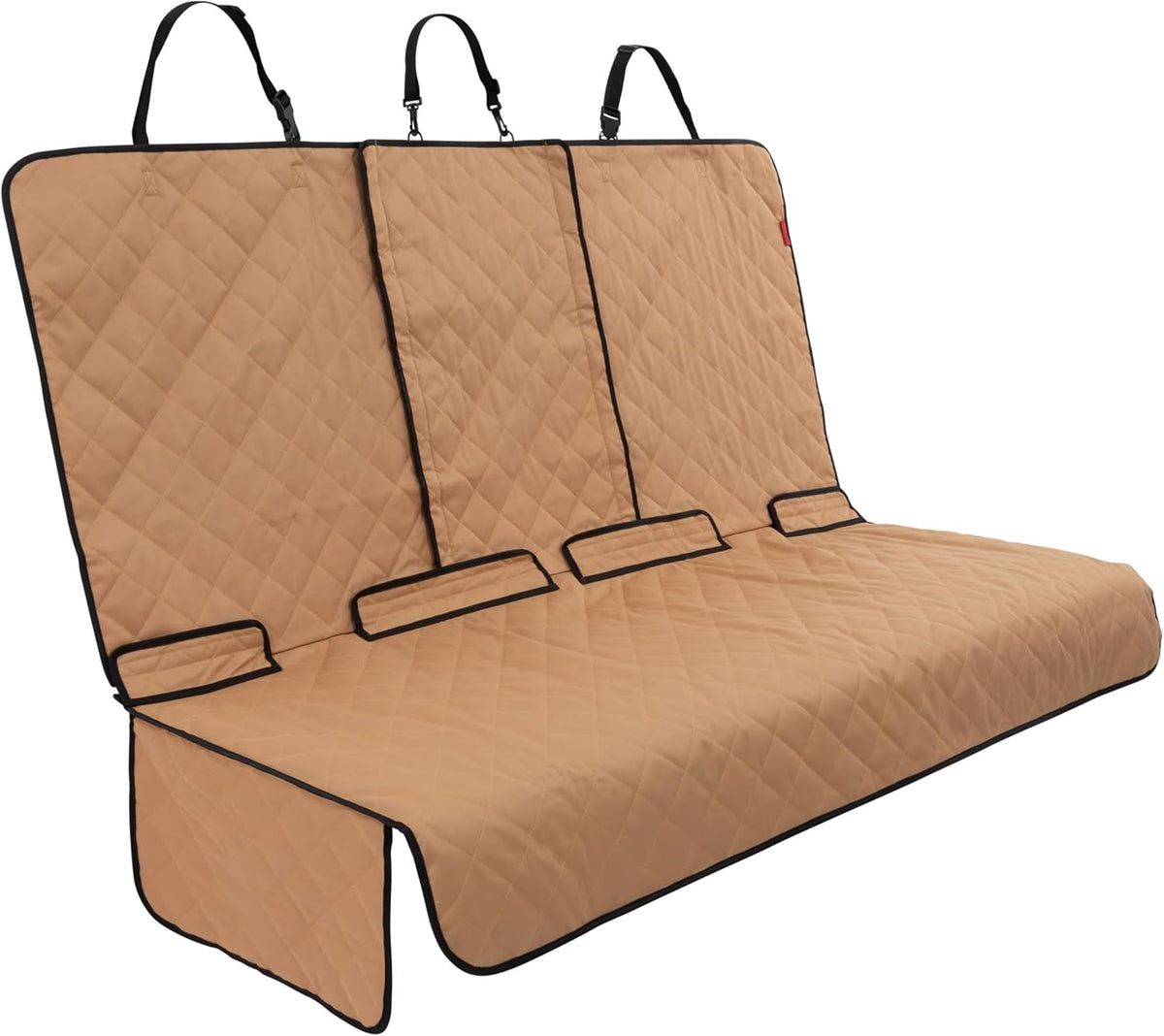 Dog Car Seat Cover for Back Seat - Tan