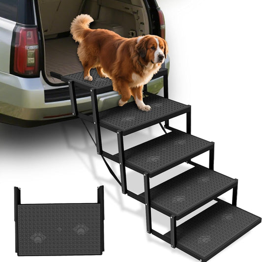 Dog Stairs for Car, Dog Steps for Car with Upgraded