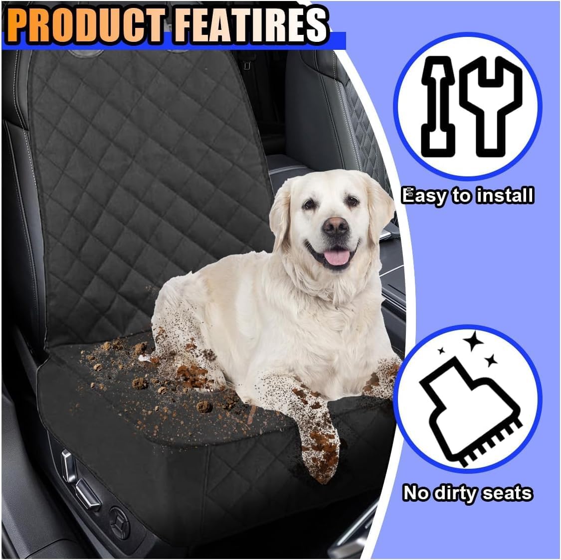 2 Pcs Dog Car Seat Cover for Jaecoo 7 , Car Seat Covers