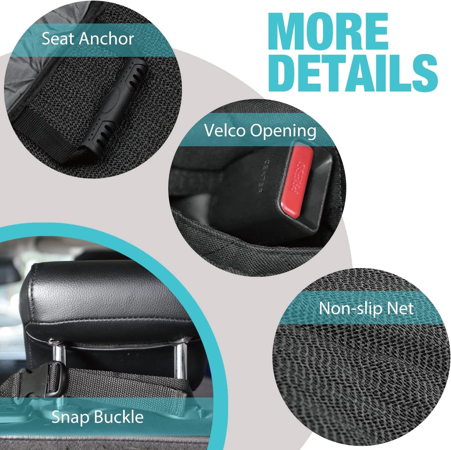 Dog Car Seat Cover for Back Seat, Waterproof Seat Covers