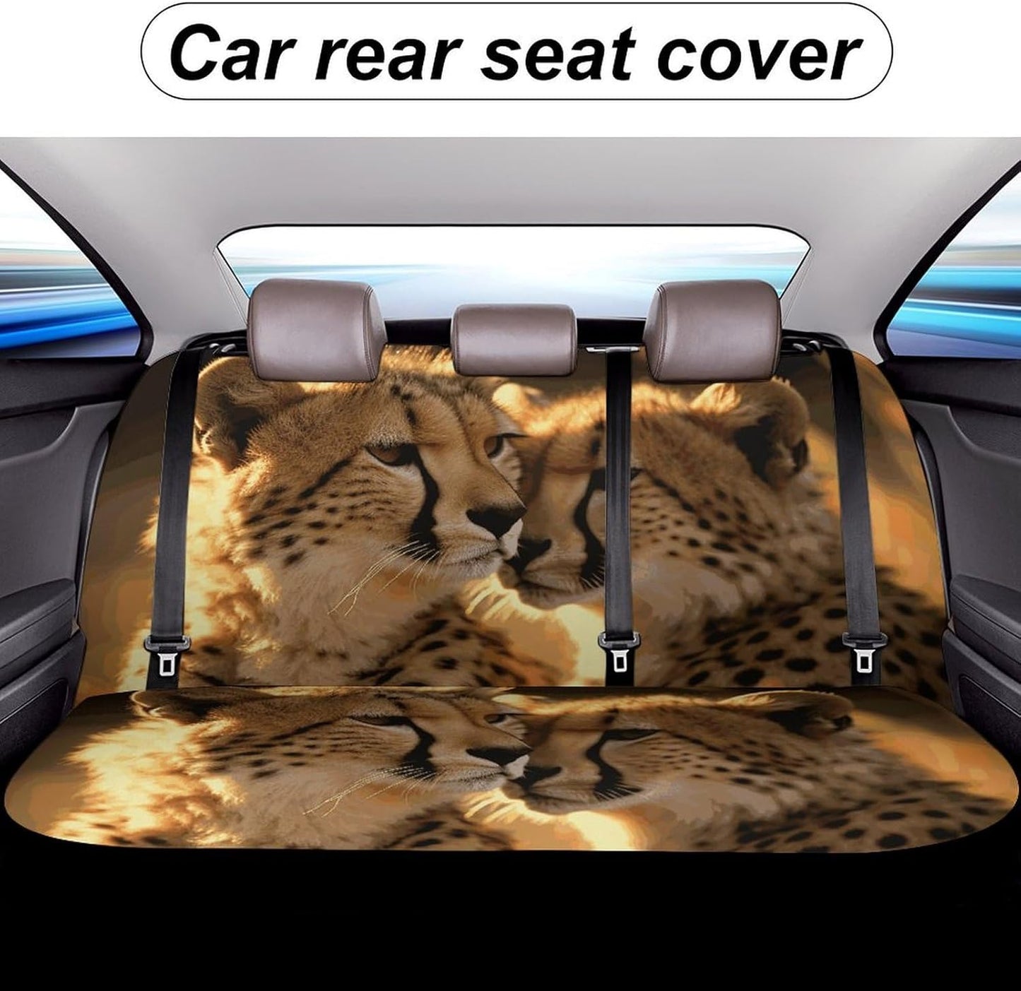 Cheetah Love Dog Car Seat Covers Waterproof Truck Back Seat