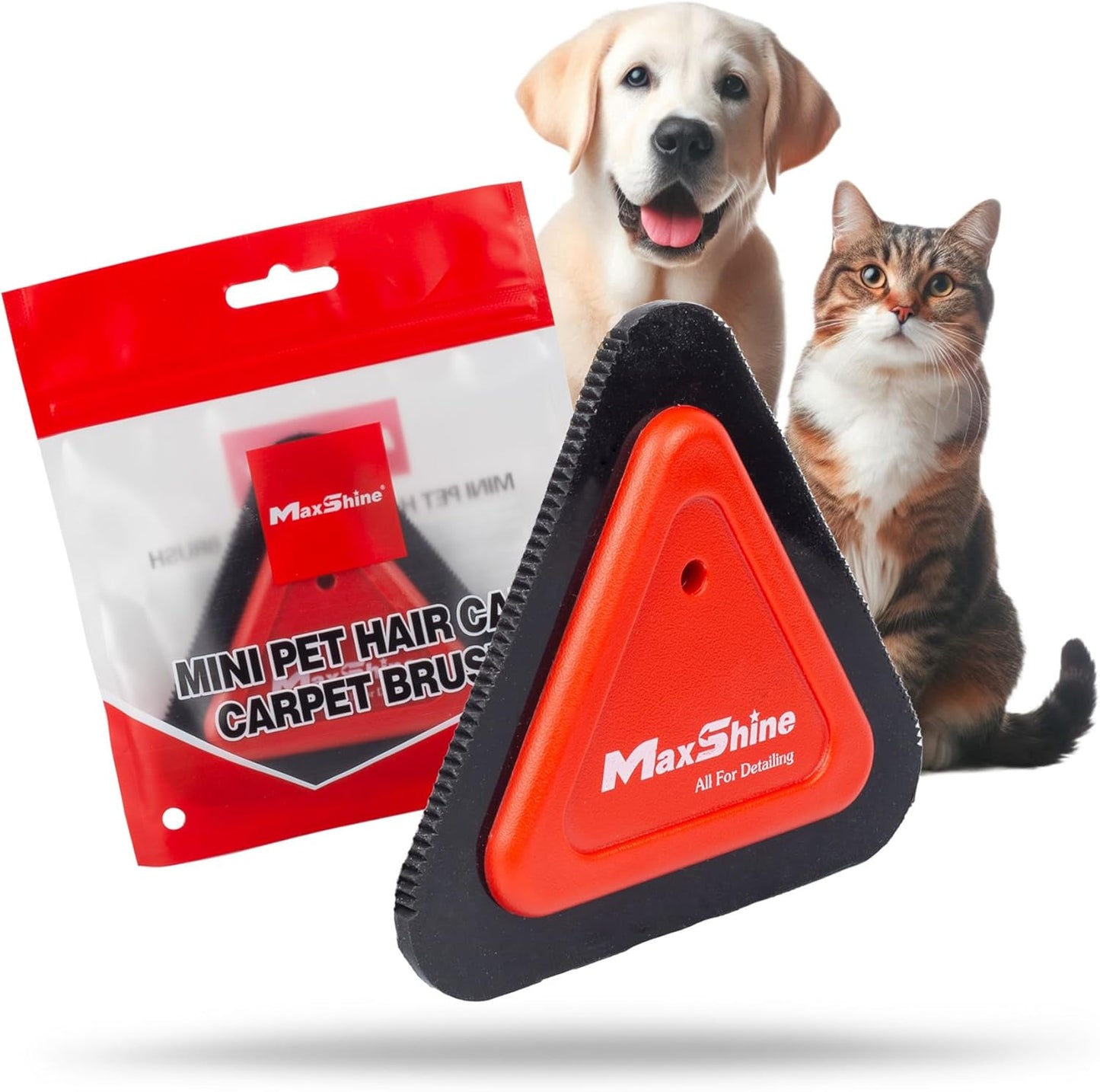 Universal Mini Pet Hair Remover Tool – 3-Sided Teeth Brush