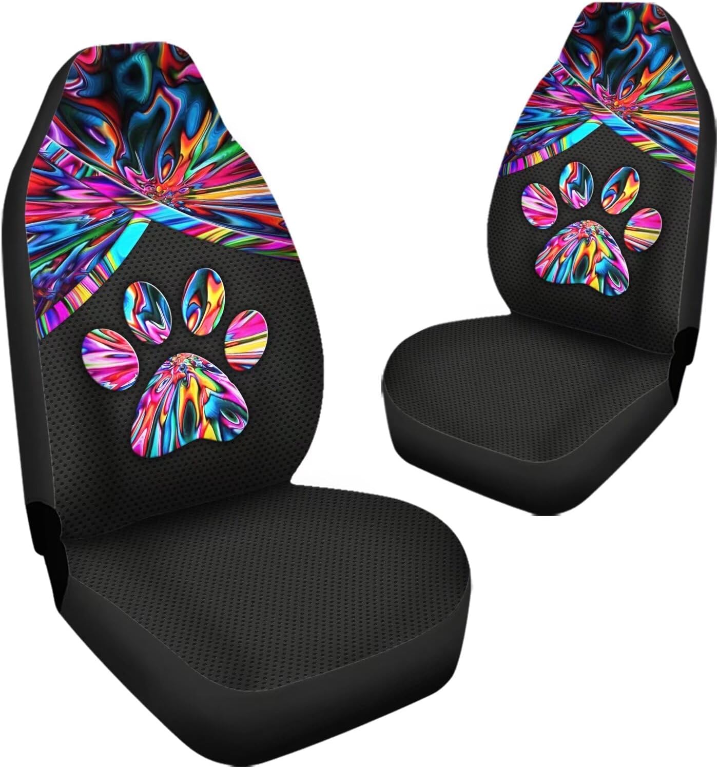 Universal Bucket Seats Cover Protector, 2 PCS Colorful