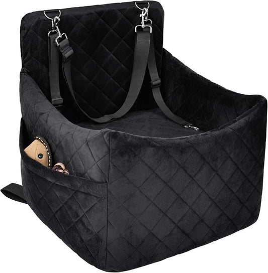 Dog Car Seat for S/M Dogs, Memory Foam Dog Booster Car Seat
