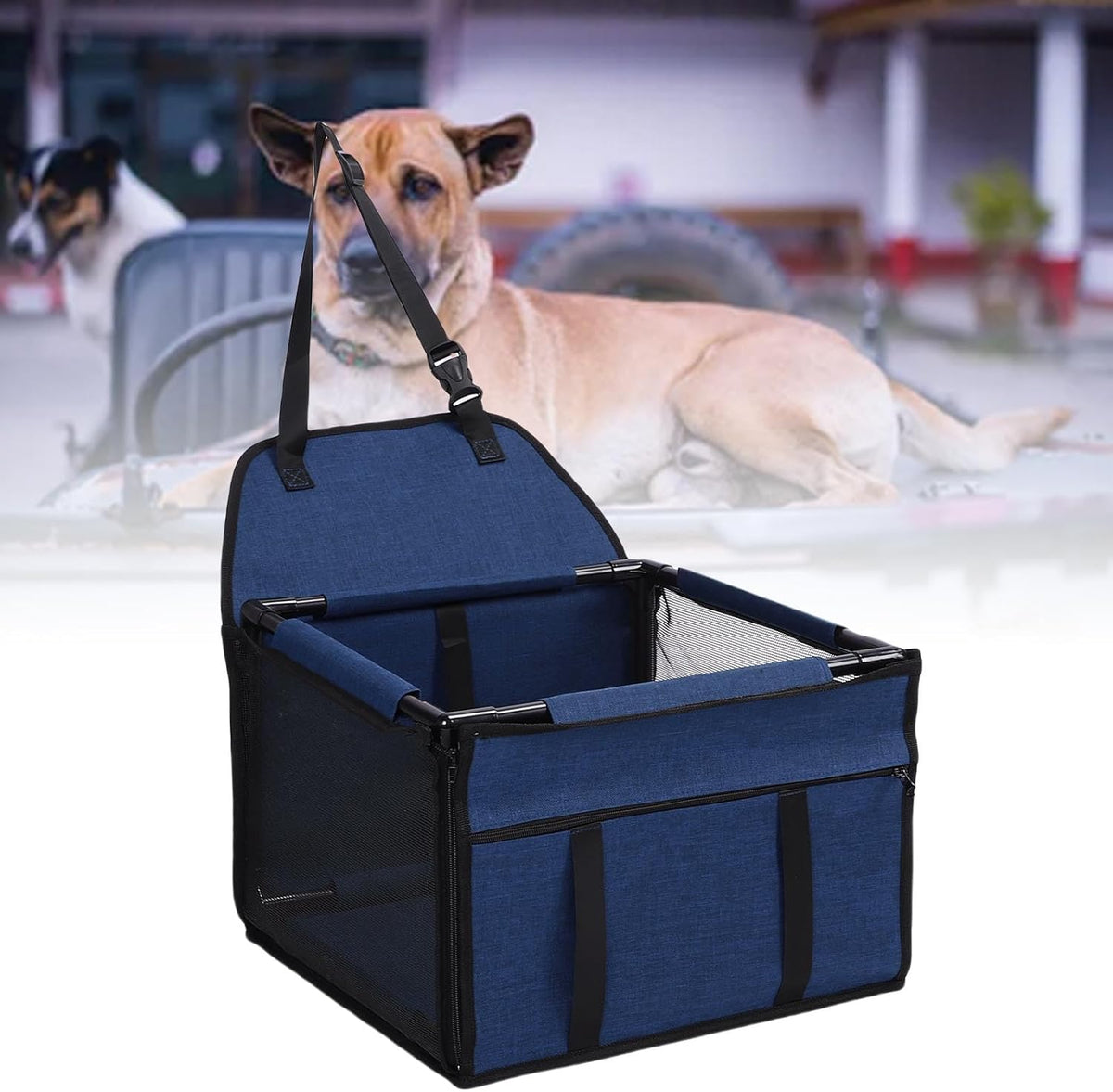 Water Proof Dog Seat, Oxford Fabric, Foldable Pet Car Seat