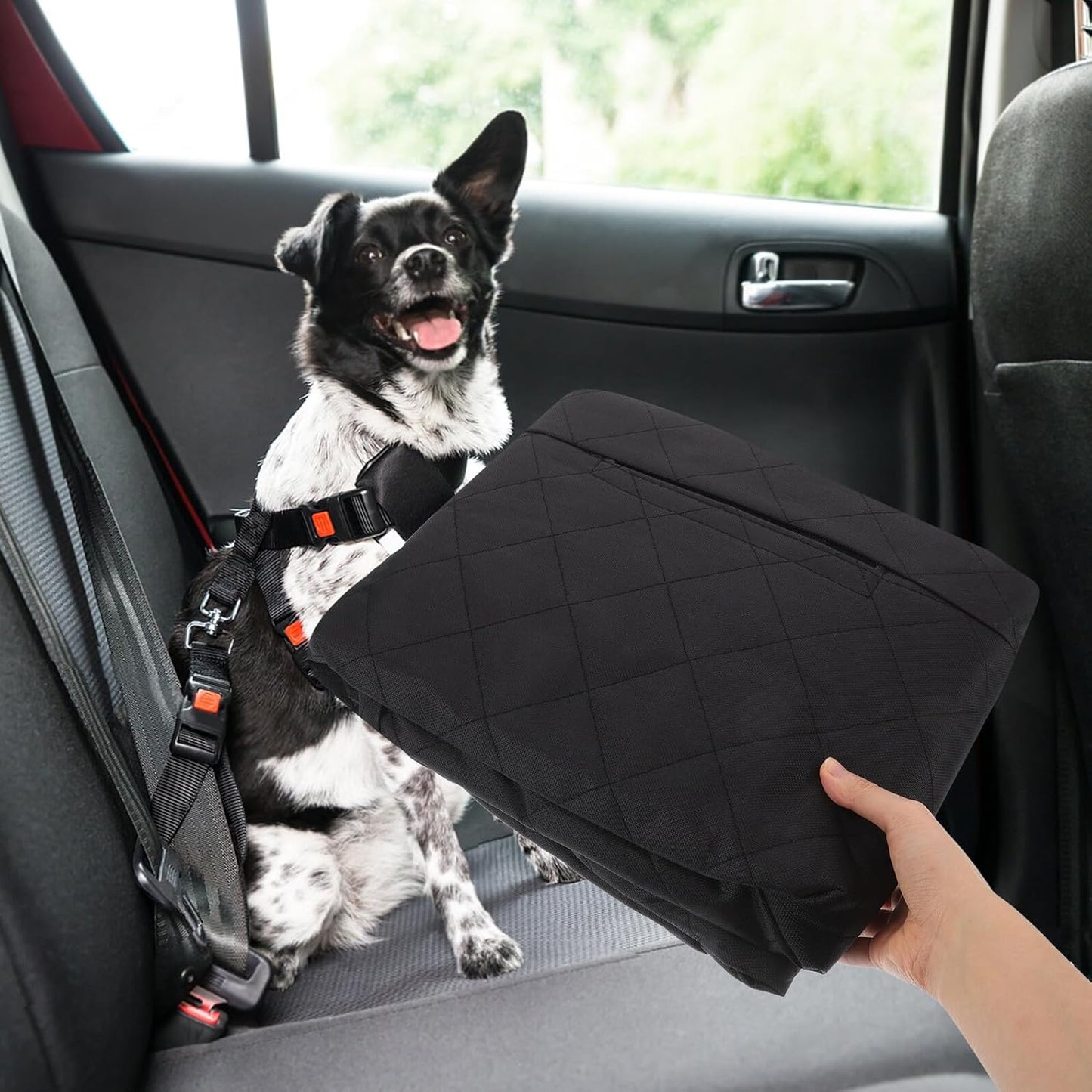 Dog Hammock Car Seat Cover for Backseat Waterproof Pet Pad