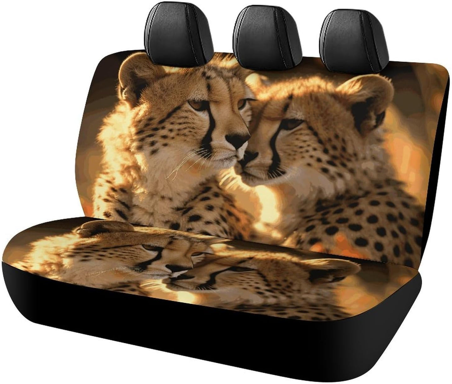 Cheetah Love Dog Car Seat Covers Waterproof Truck Back Seat