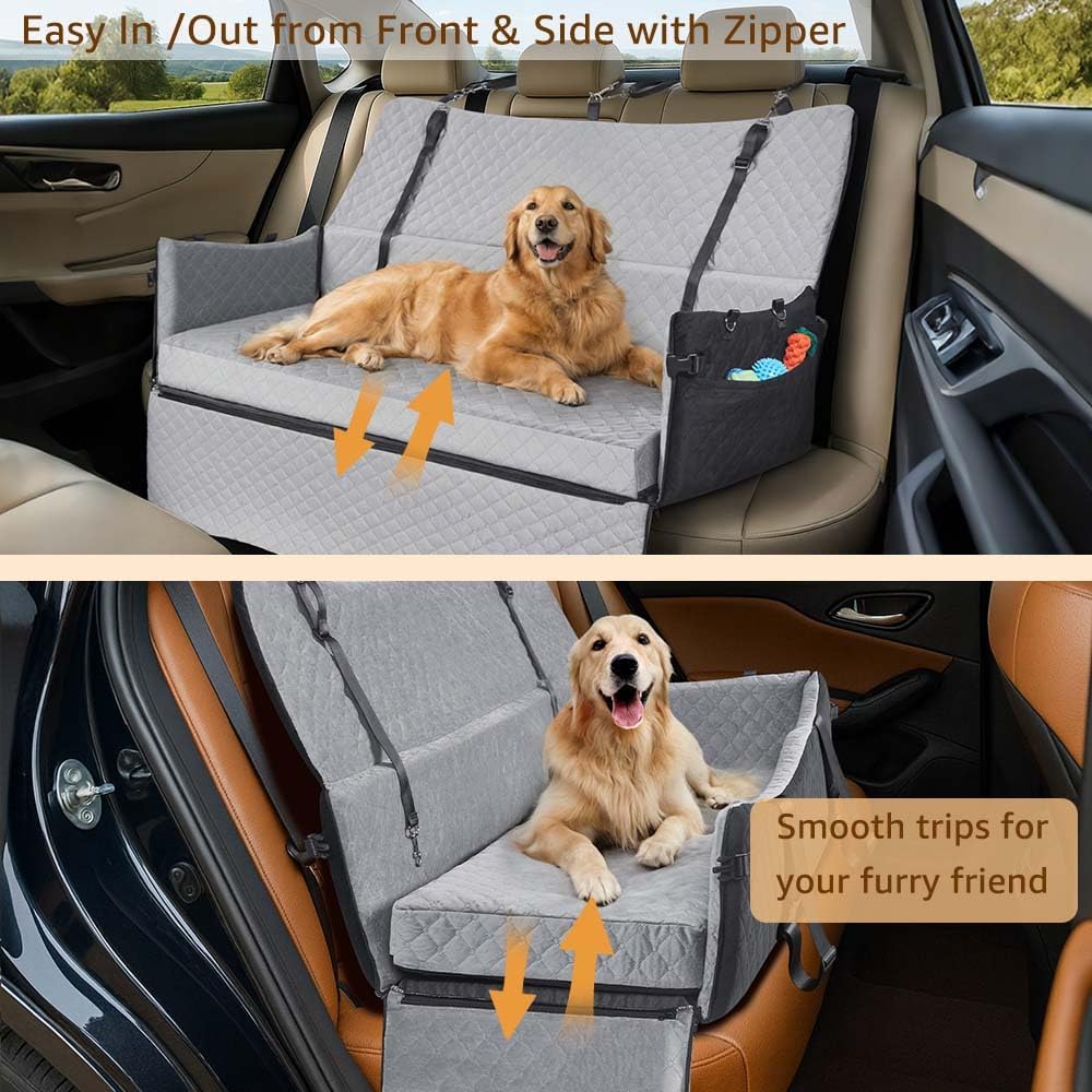 Dog Car Seat for Medium/Large Dogs up to 120lbs, Pet