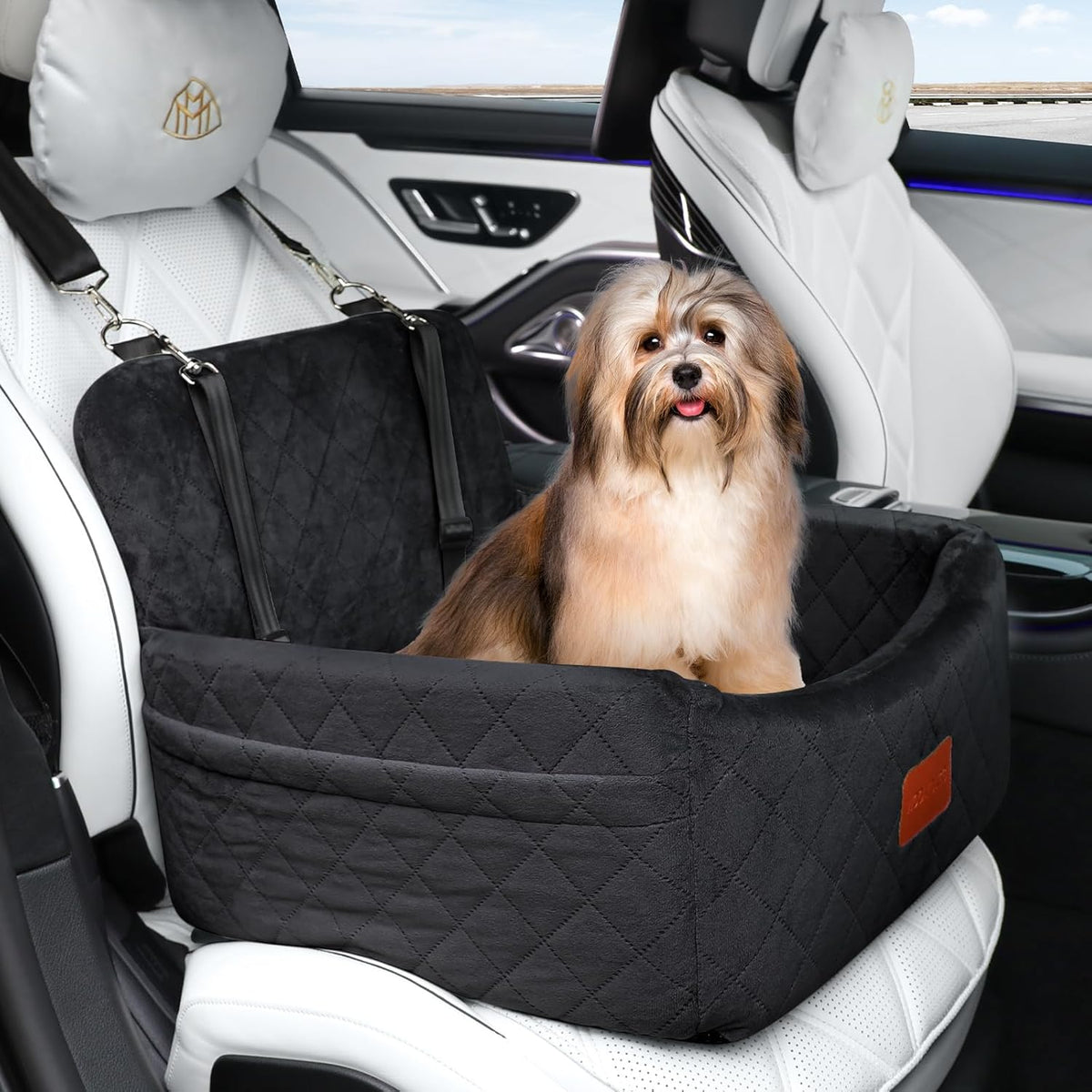Dog Car Seat for Small Dogs Under 30lbs, Washable Pet