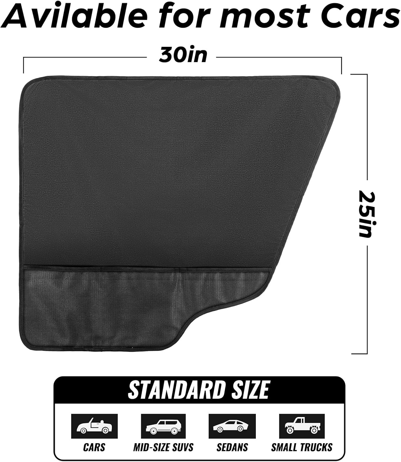 Dog Car Door Protector - 2 Pack Durable & Anti-Scratch