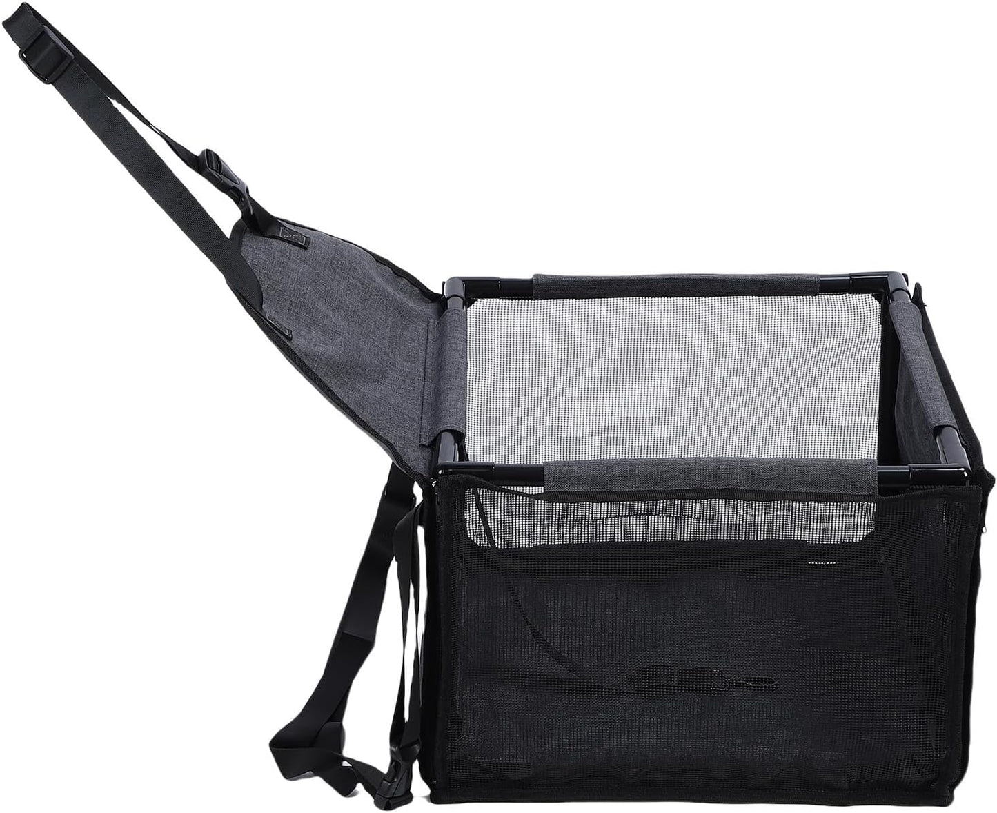 Dog Car Seat, Foldable Pet Carrier Crate with Breathable