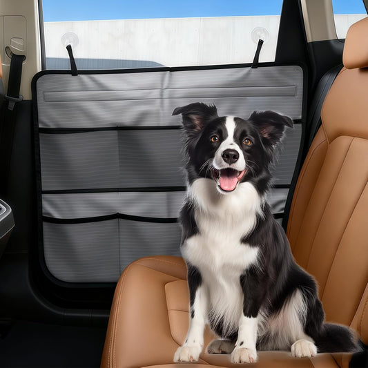 2 PCS Dog Car Door Protector, 25.98" x 22.04" Gray 2-Layer