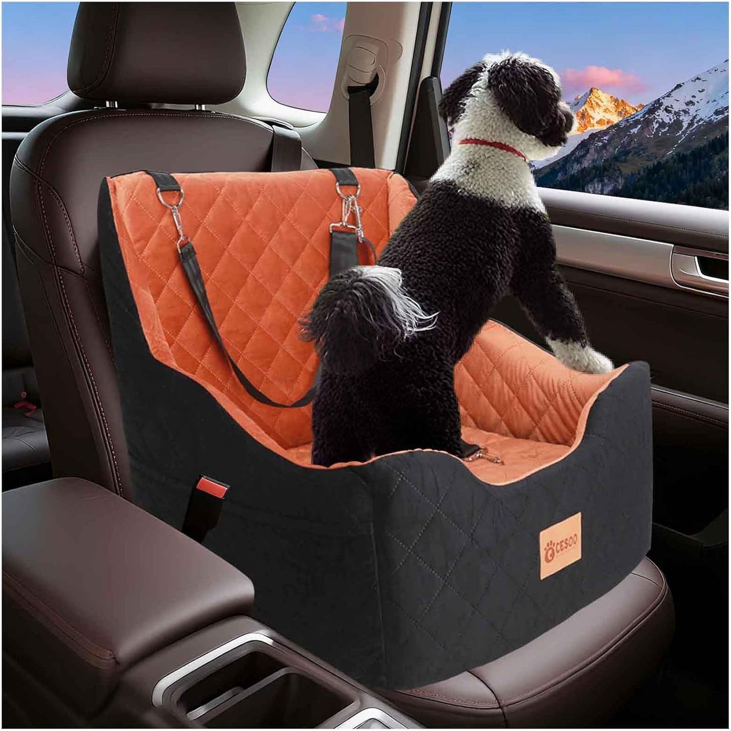 Dog Car Seat for Small/Medium Dogs Under 40lbs, Dog Booster