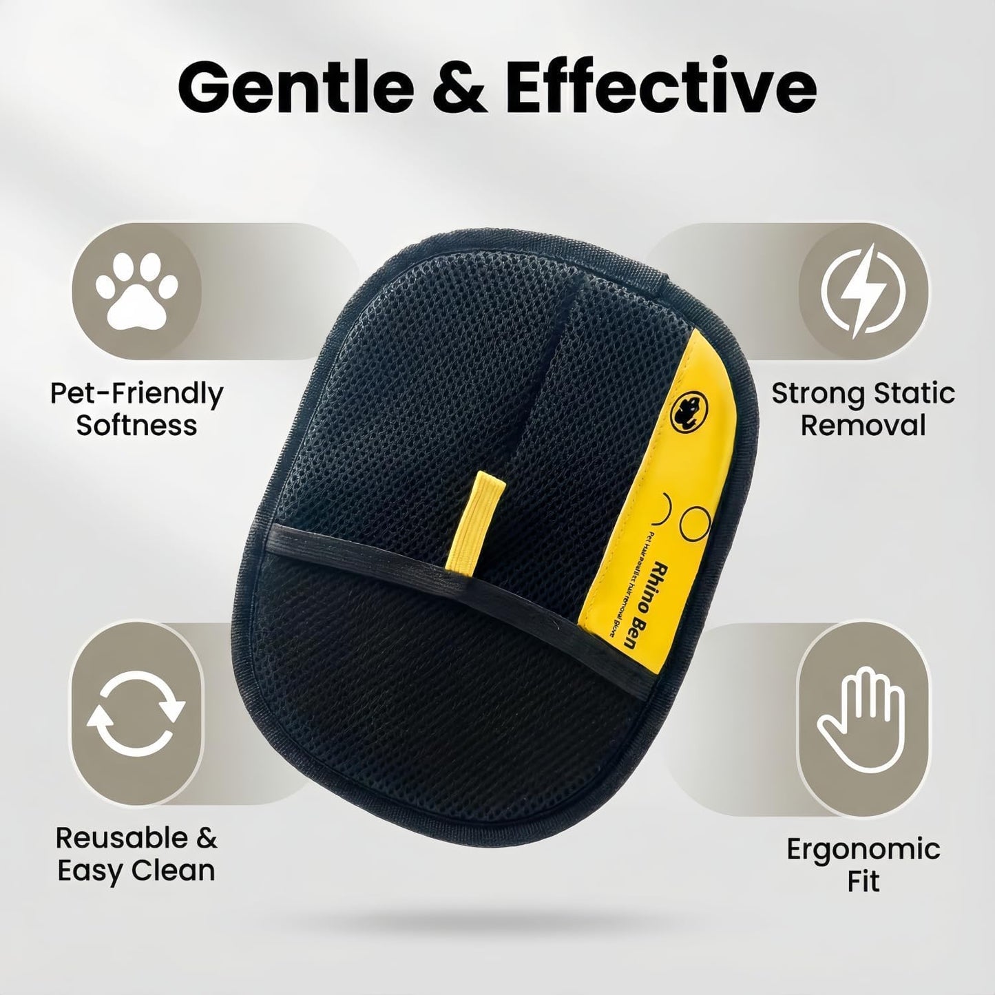 Kivori Pet Hair Removal Gloves Original,Electrostatic Pet