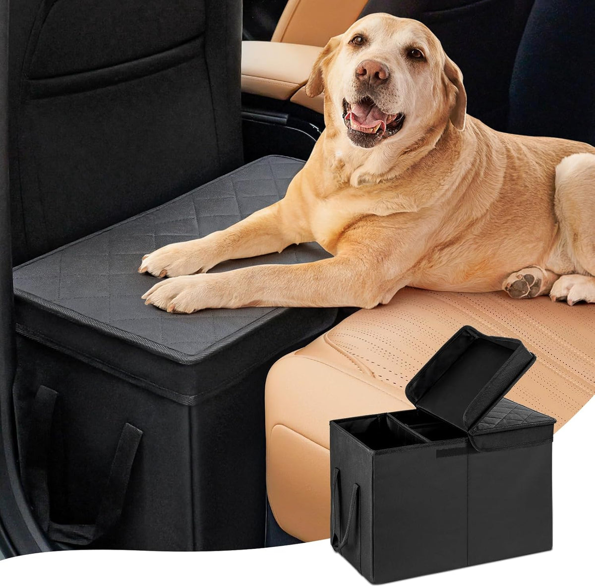 Car Seat Extender for Large Dogs, Back Seat Extender for