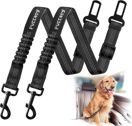 2 Pack Dog Seat Belt Adjustable Dog Car Seatbelts for