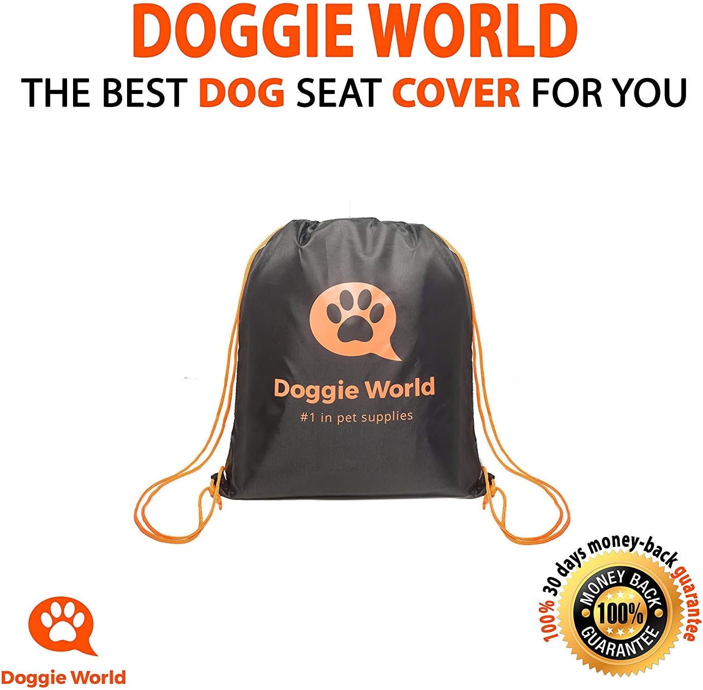 Dog Car Seat Cover for Back Seat for XL Cars, SUVs & Trucks