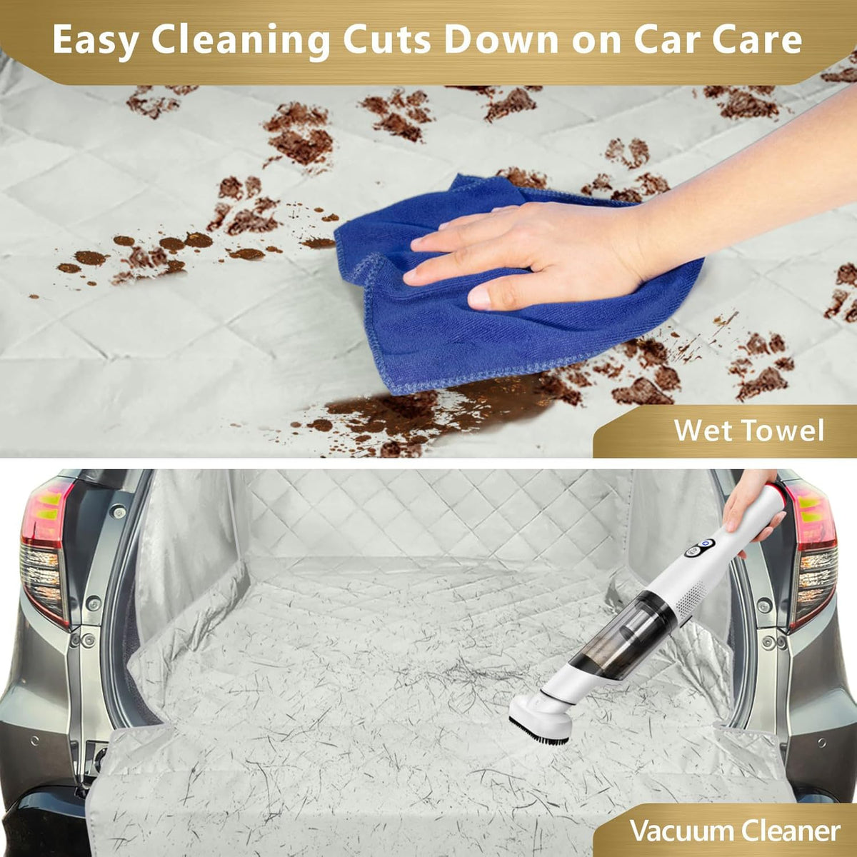 SUV Cargo Liner for Dogs with Side Flaps, Large Water