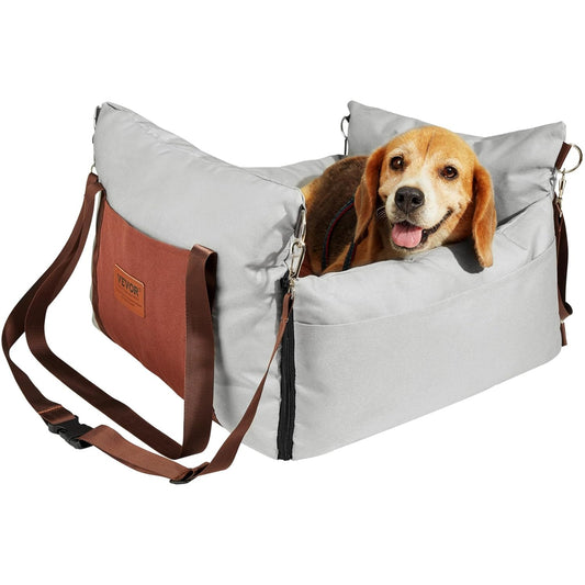 Dog Car Seat, Waterproof Dog Booster Seat for Car with Side