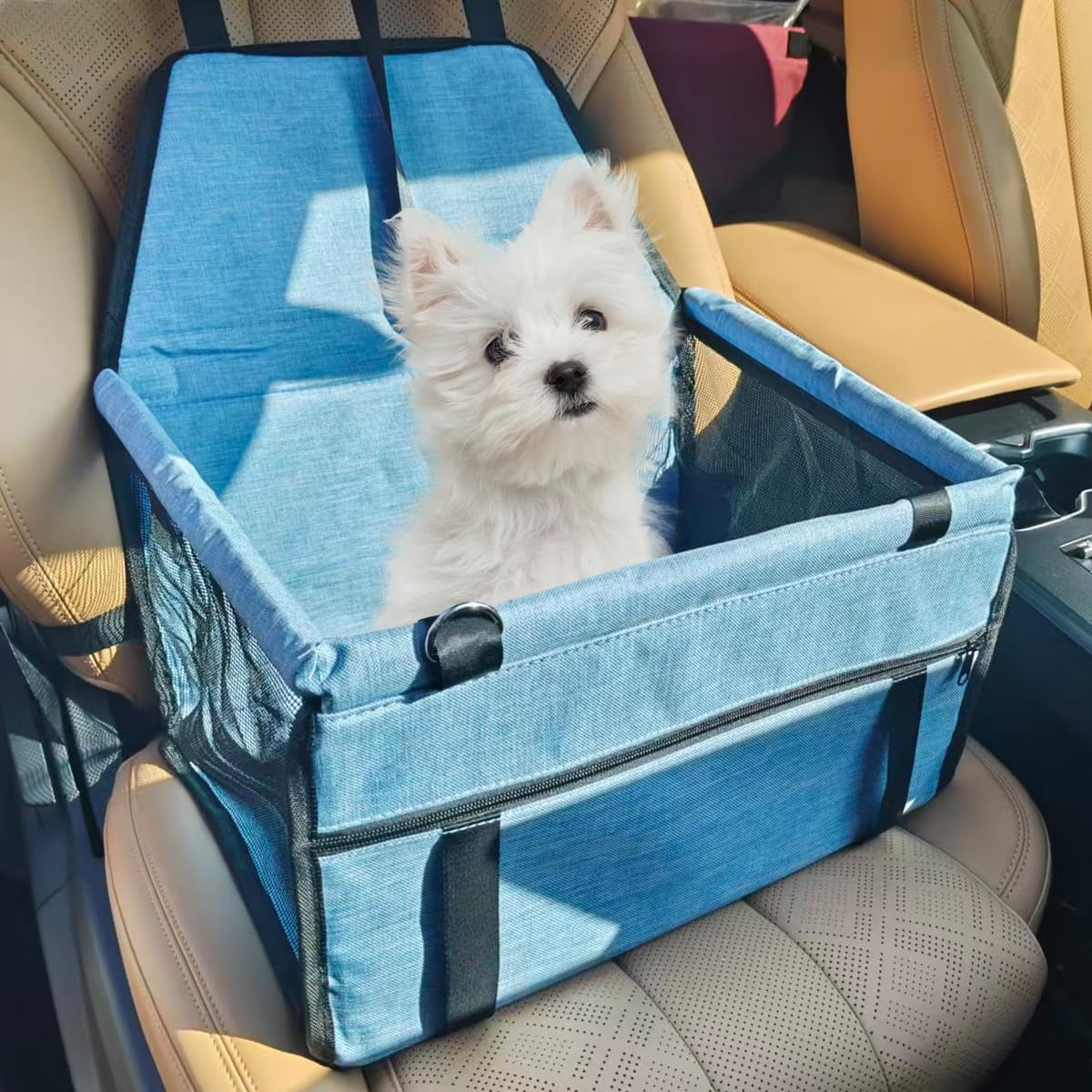 Dog Car Seat, Portable Foldable Oxford Cloth Pet Booster