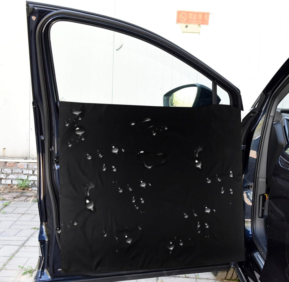 2 Packs Car Door Panel Cover with Squeegee Triangle