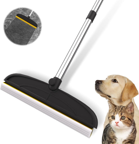 Carpet Rake for Dog Hair Remover: 2 in 1 Reusable Pet Hair