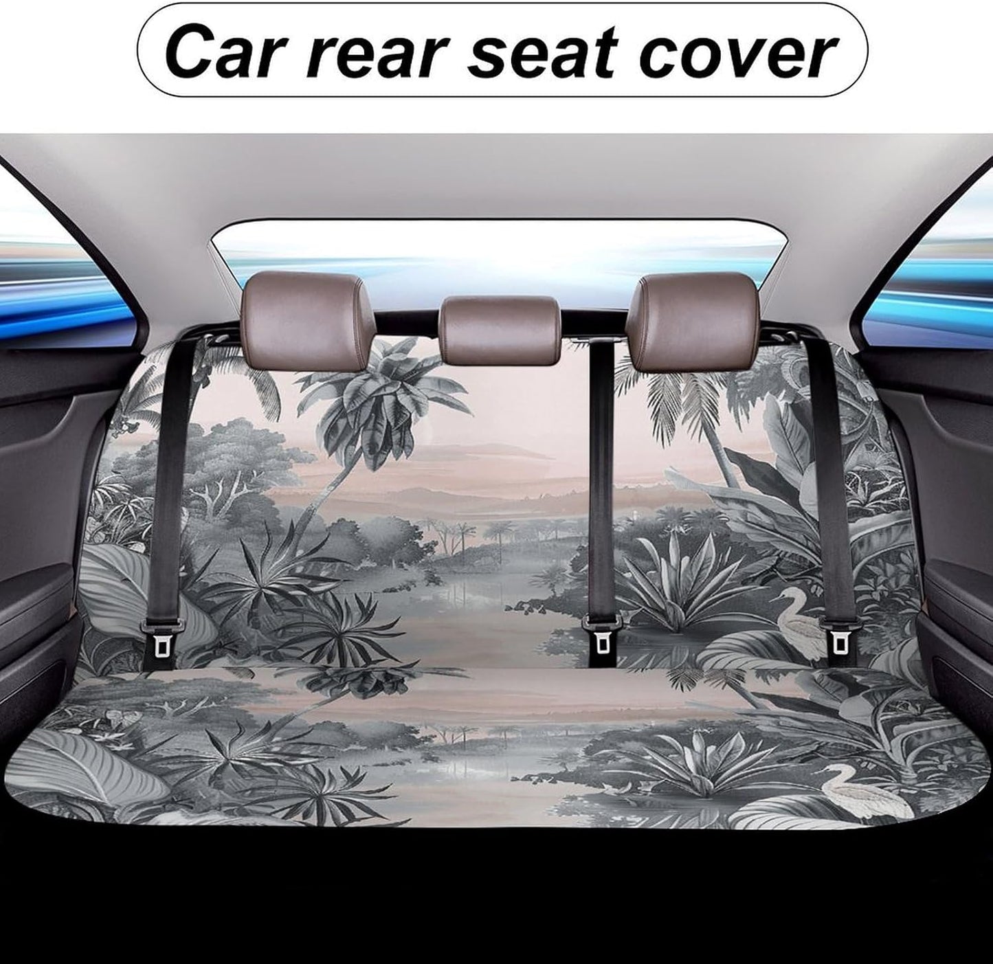 Tropical Palm Trees Dog Car Seat Covers Waterproof Truck