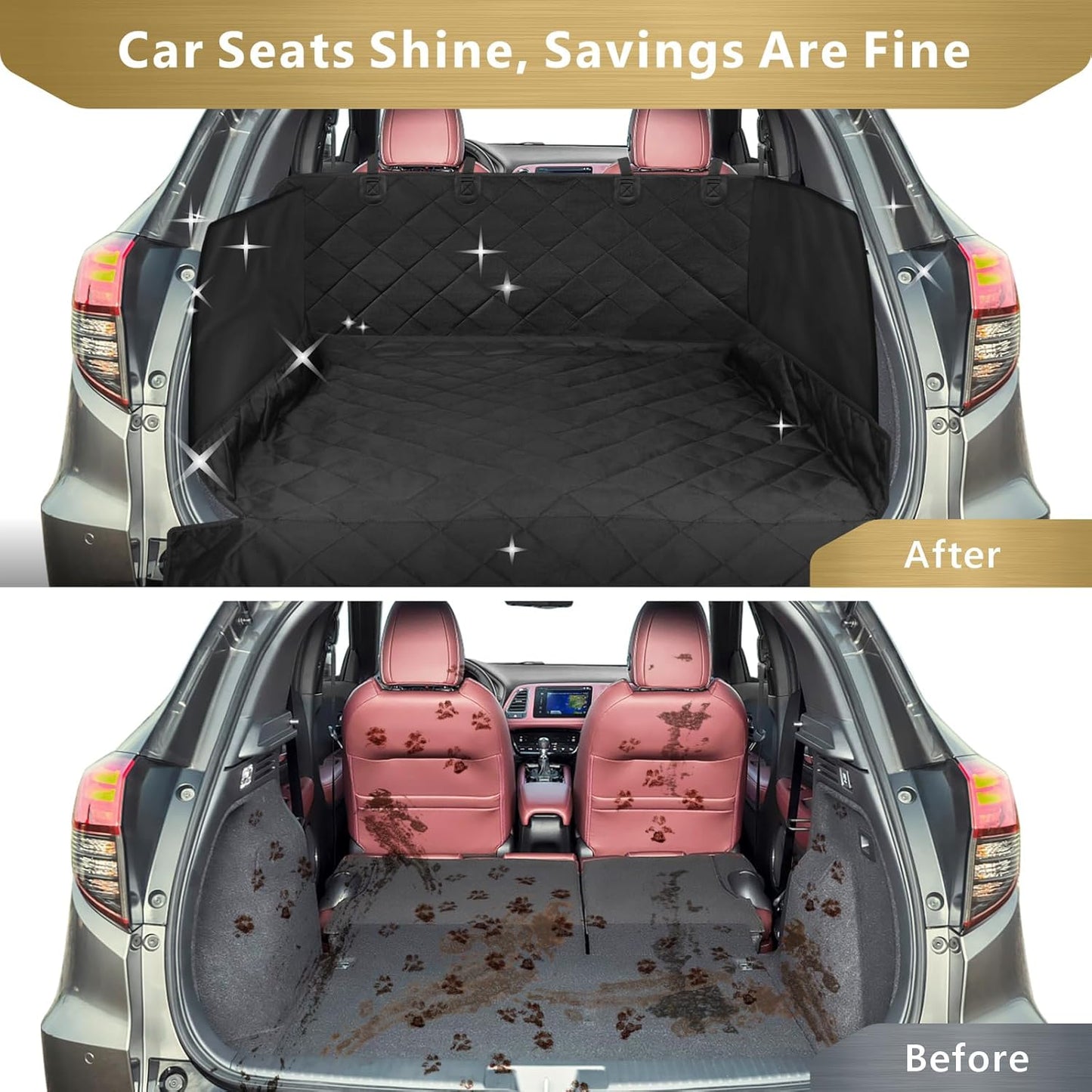 SUV Cargo Liner for Dogs - Waterproof Pet Cargo Liner with