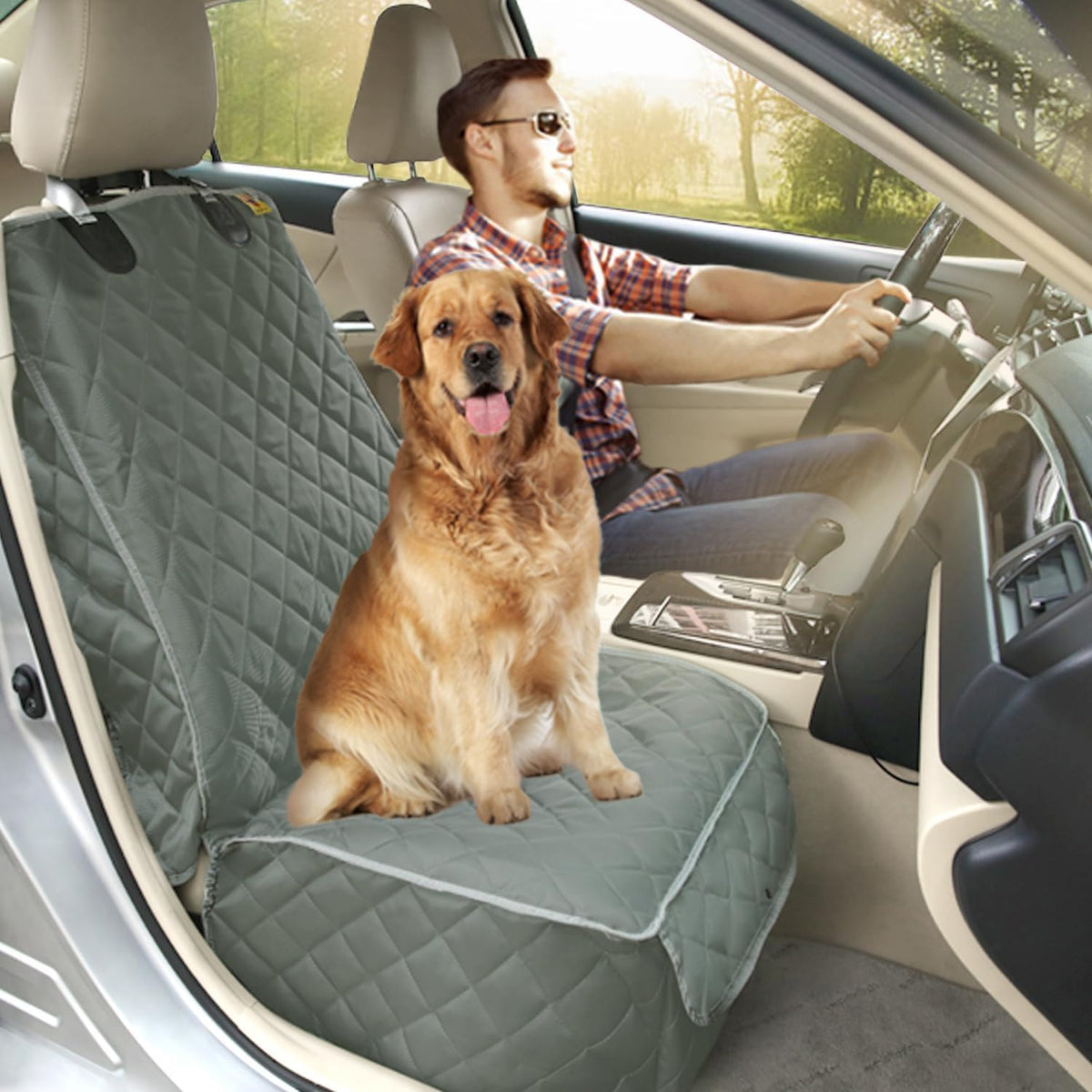 Deluxe Dog Seat Cover for Front Seat-More Durable