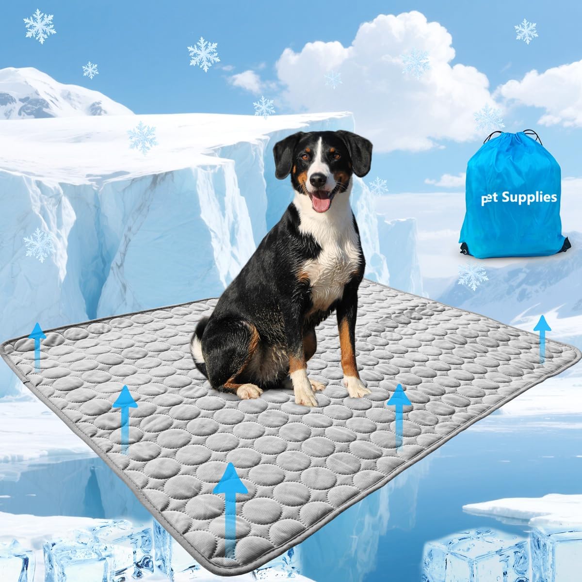 Dog Cooling Mat for Dogs, Pet Cooling Pad Bed for Dog Easy