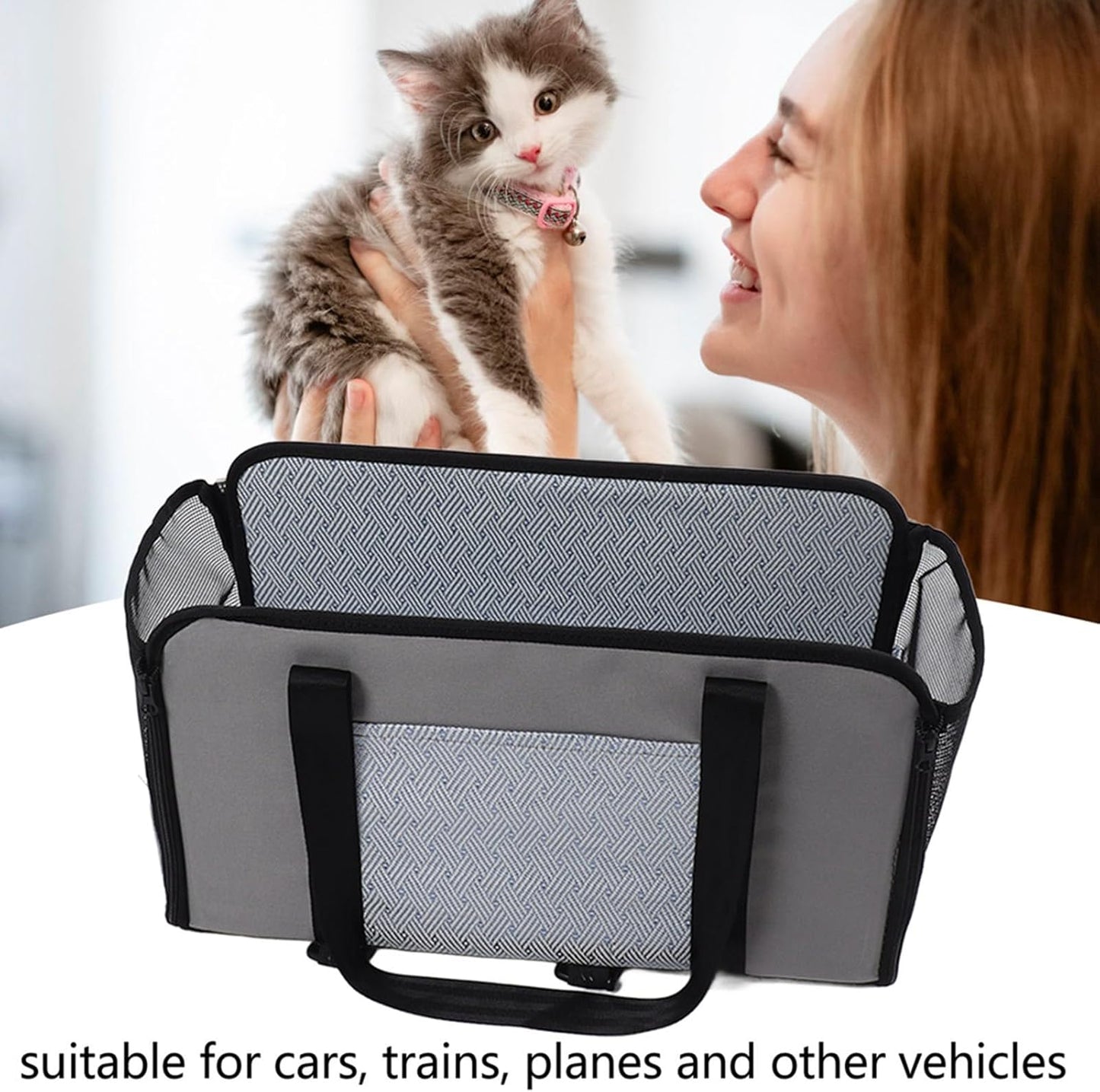 Dog Car Basket High Strength 600D Polyester Portable Pet