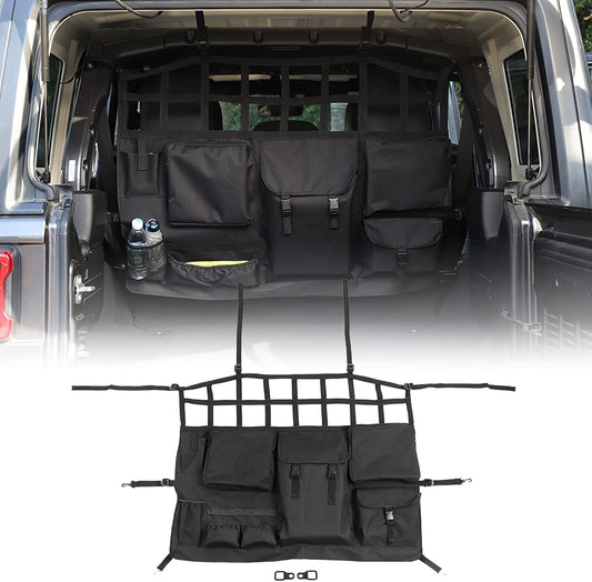 for Wrangler Rear Seat Divider Pet Net Dog Barrier Trunk