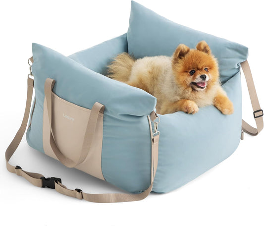 Lesure Small Dog Car Seat for Small Dogs - Soft Dog Booster