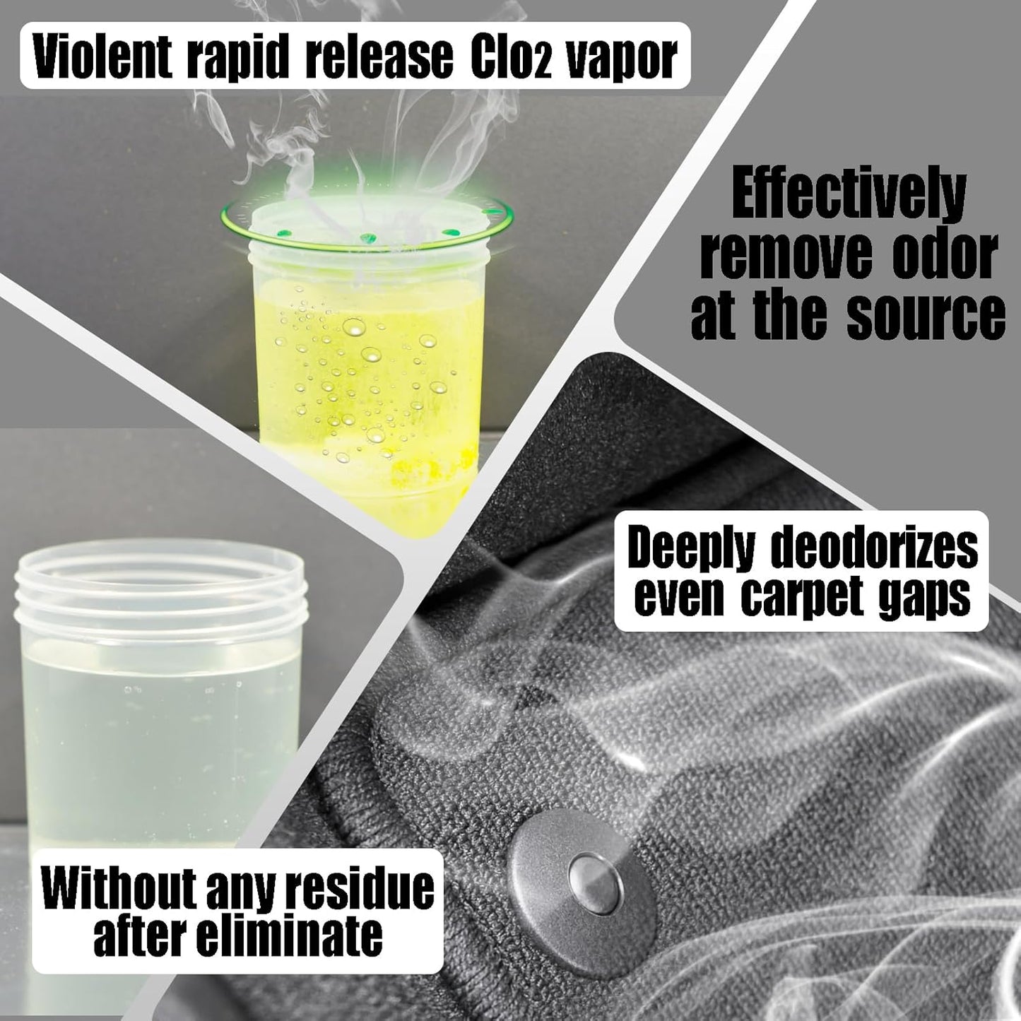 Car Deodorizer Odor Eliminator, Chlorine Dioxide Odor