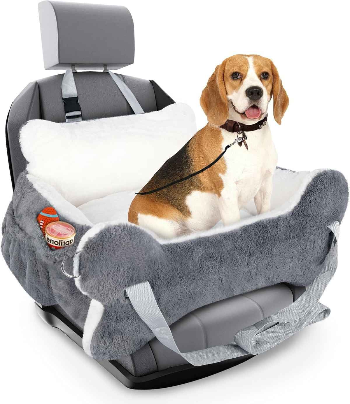 29.5"x19.7"x9.8" Dog Car Seat for Middle Dogs & Cats, Car