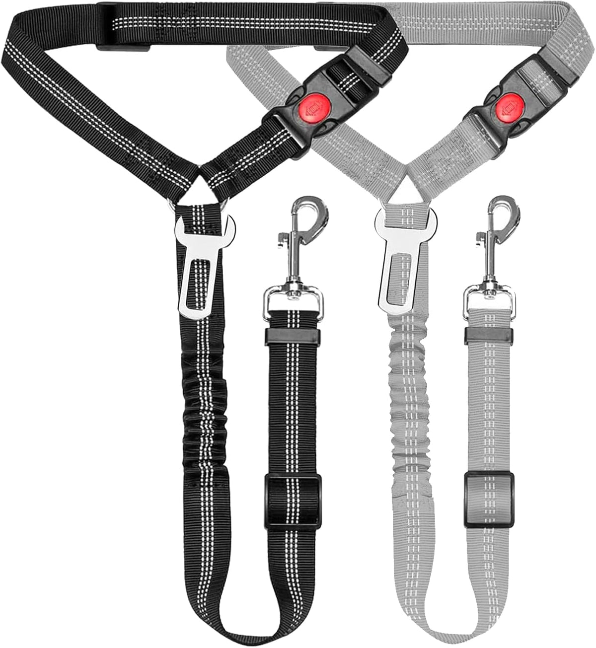 Removable Dog Seat Belt Harness for Car, 3 in 1 Pet Car