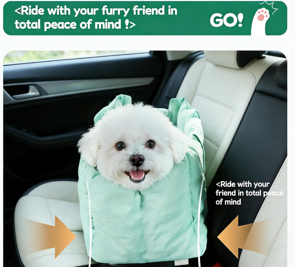 Pet Carrier Bags for Cars, Dog Travel Bags, pet car Seats