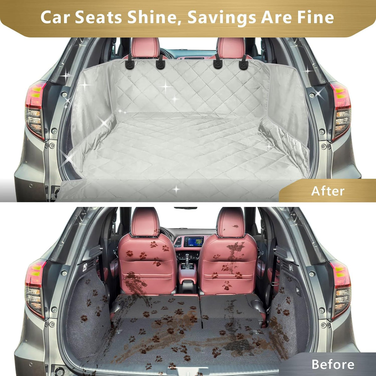 SUV Cargo Liner for Dogs - Waterproof Pet Cargo Liner with