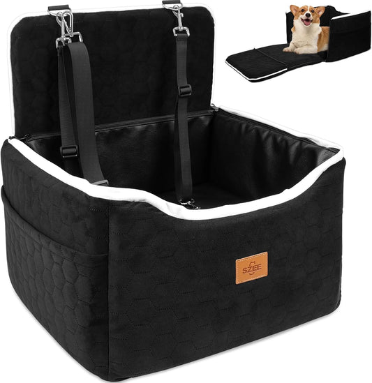 Dog Car Seat for Small/Medium Sized Dogs up to 35 lbs, Dog