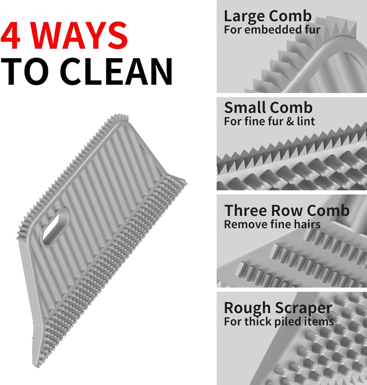 Carpet Rake for Pet Hair Removal ,Dog Cat Fur Remover