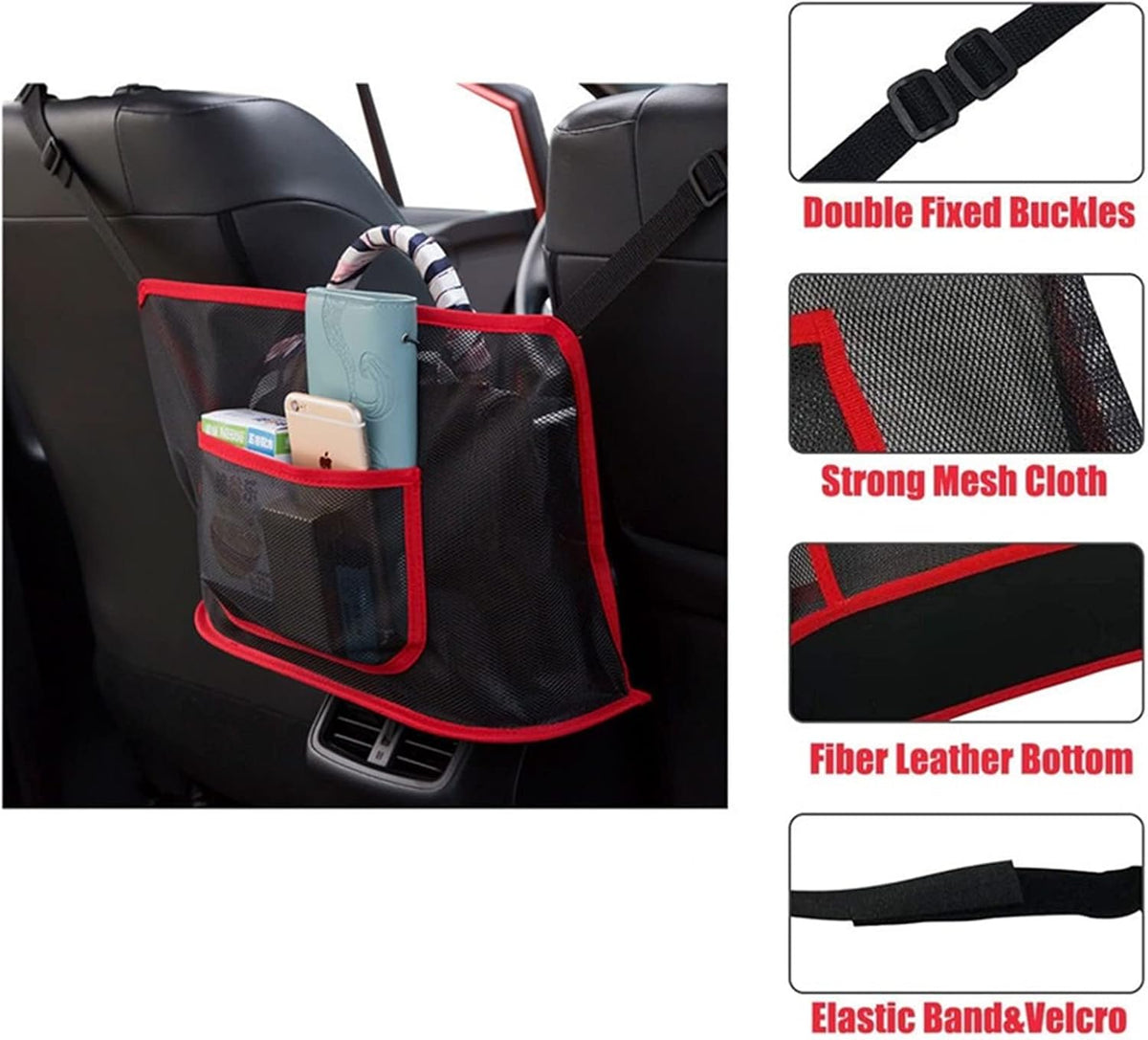 Purse Holder for Car - Net Pocket Organizer for Handbag
