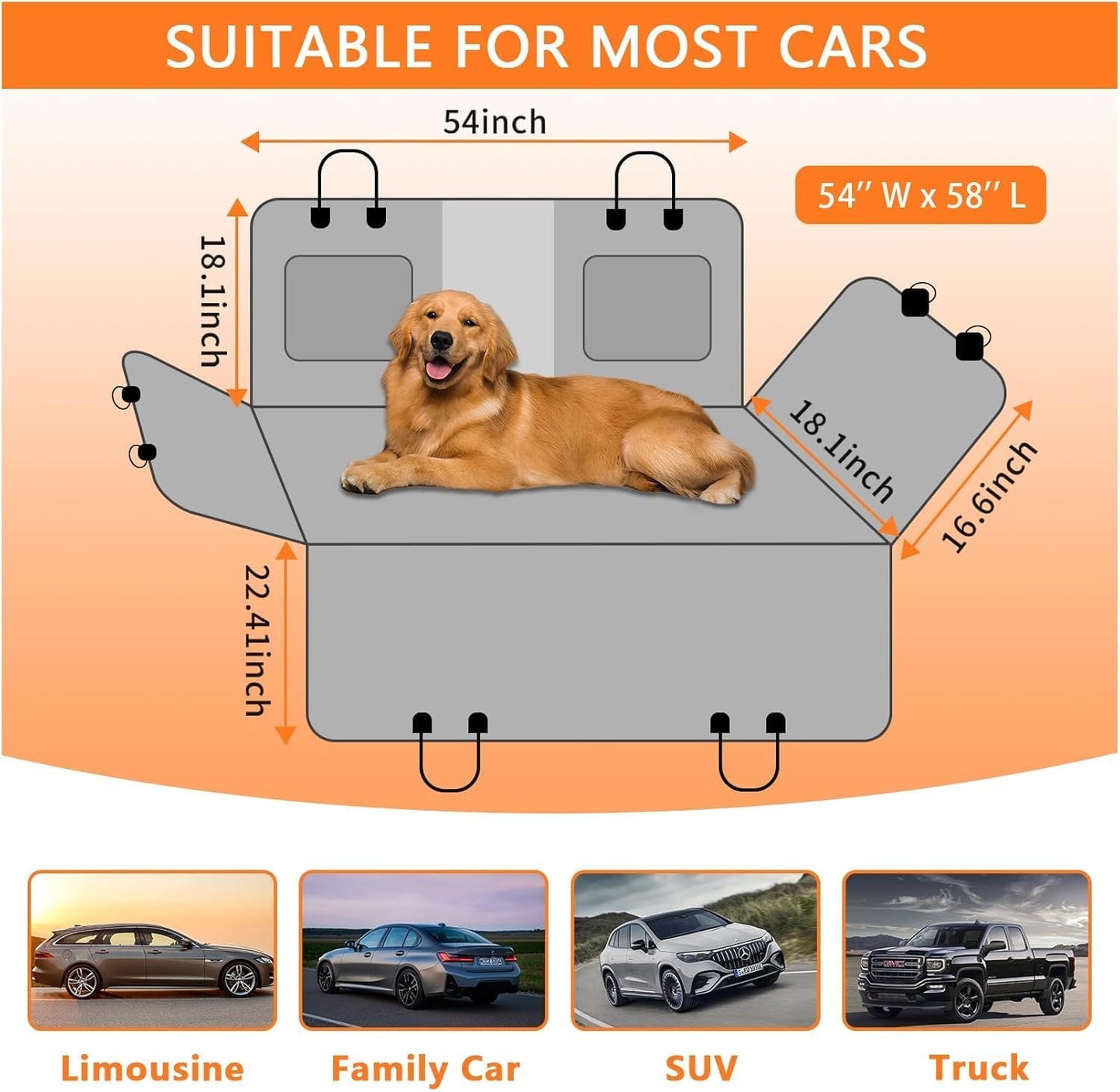 Dog Car Seat Cover for Honda Civic 2022 2023 2024 2025