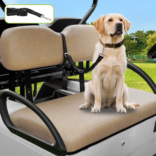 Golf Cart Dog Seat Leash, Pet Dog Seat Belt Harness for