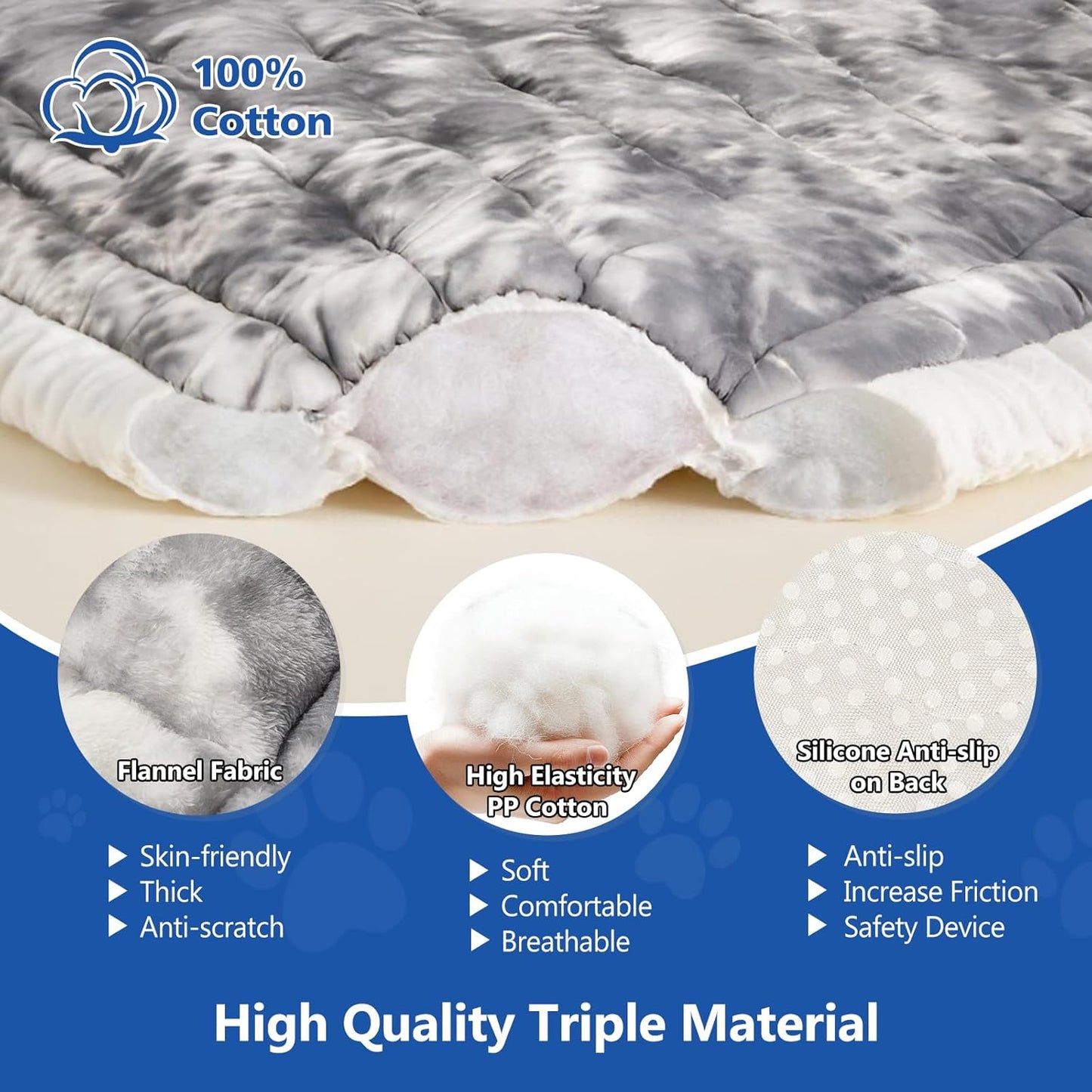 Thickened Dog Bed for Car Back Seat, Upgraded Bottom