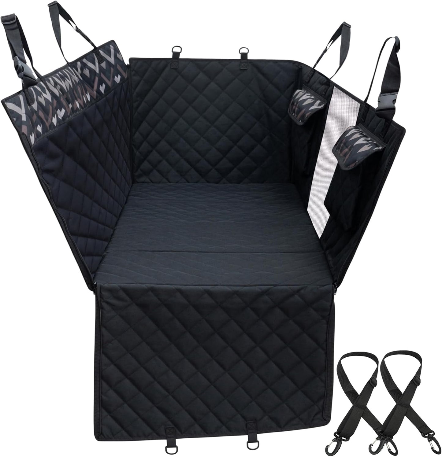 Back Seat Extender, Car Seat Cover for Dogs with Hard
