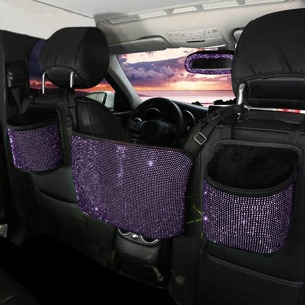 Crystal Car Organizers and Storage Purse Holder, Car Seat