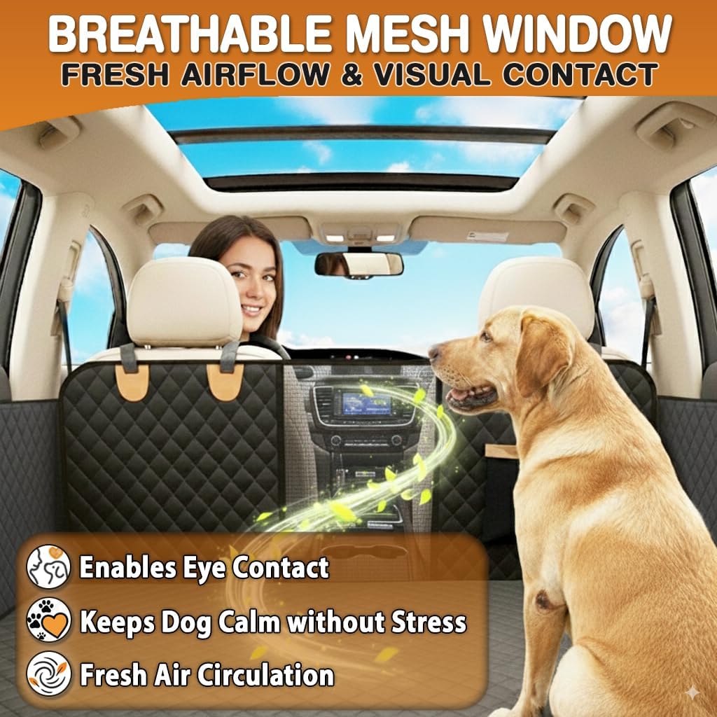 Back Seat Extender for Dogs – Hard Bottom Car Seat Cover