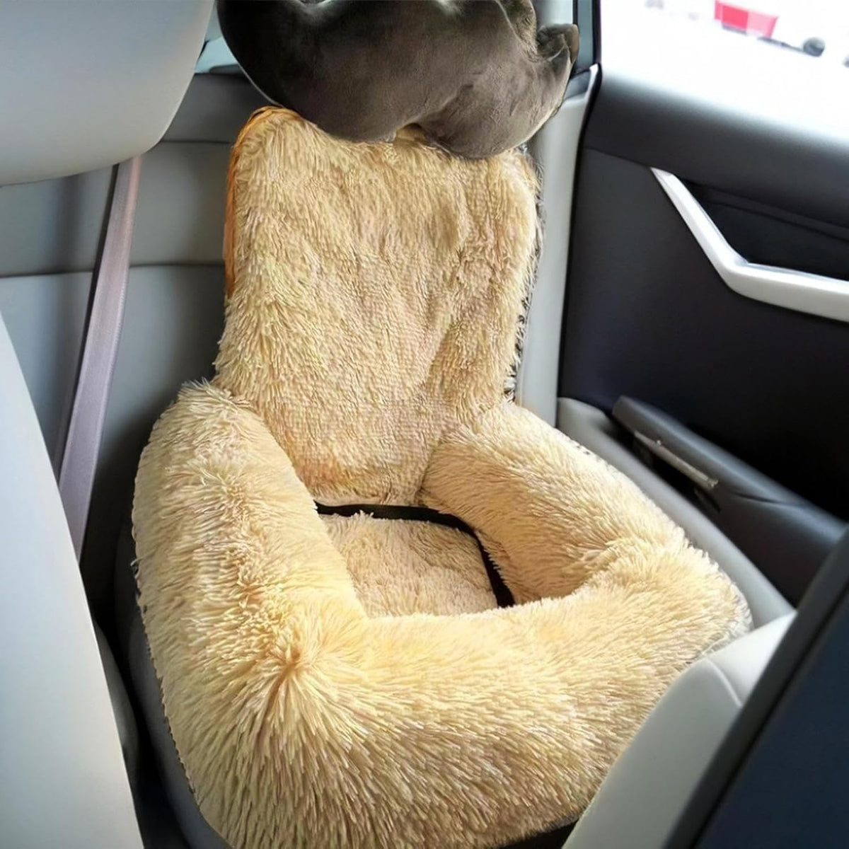 Dog Seat for Car,Medium Dog Plush Car Seat | Pet Supplies