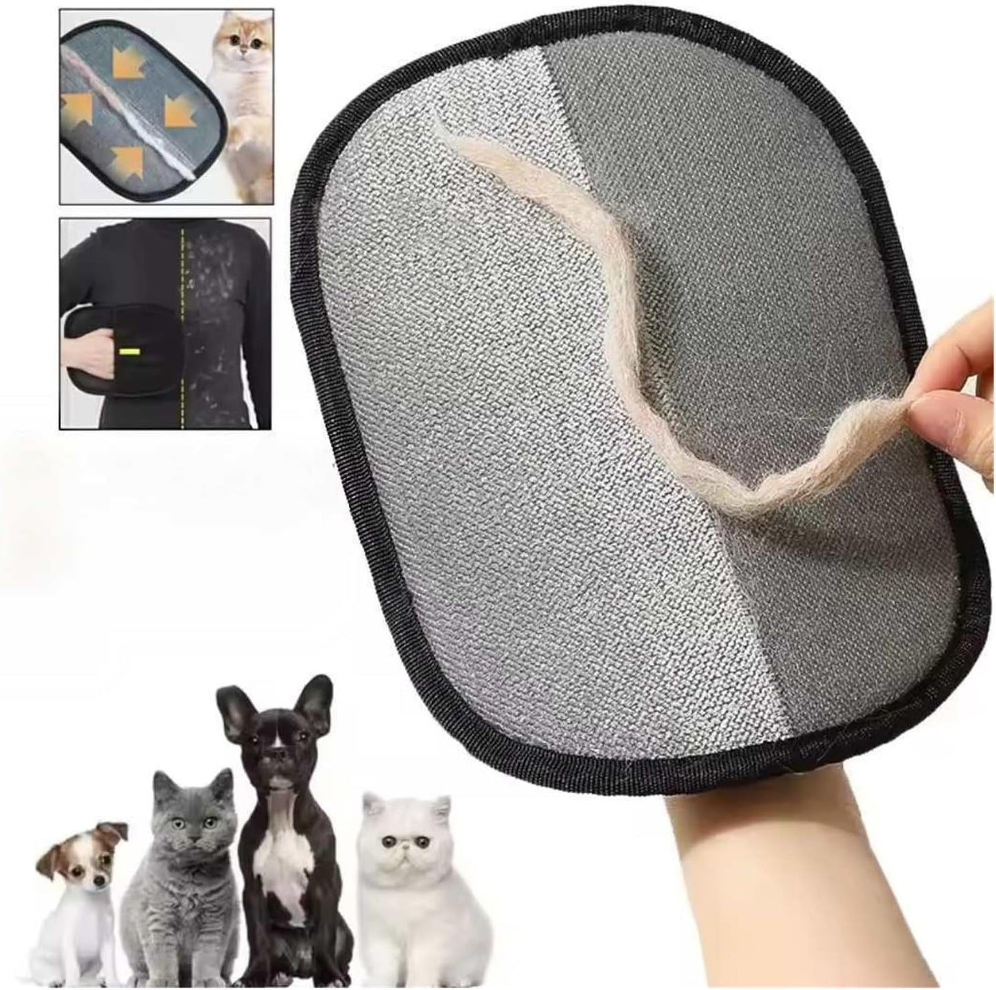 Pet Hair Removal Tool Reusable Static Removal Gloves