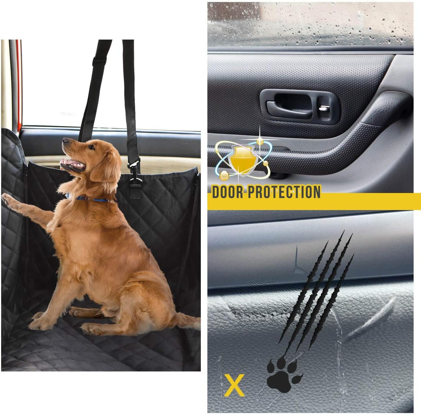 Dog Car Seat Cover for Back Seat, Back Seat Pet Cover for